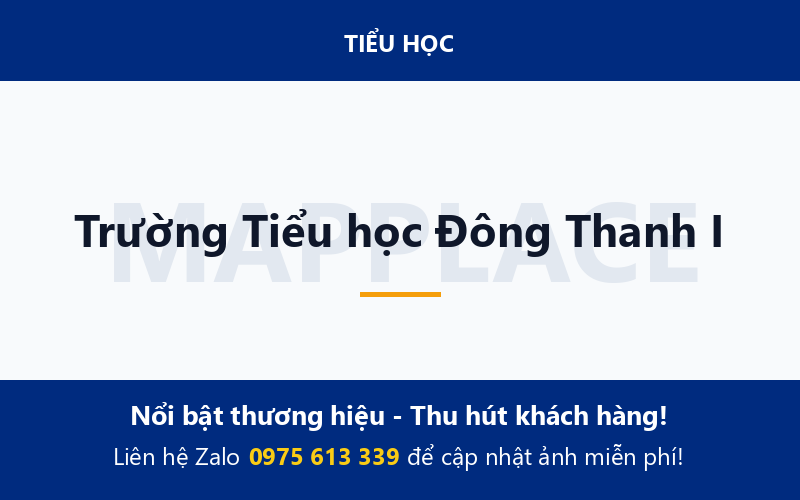Trường Tiểu học Đông Thanh I