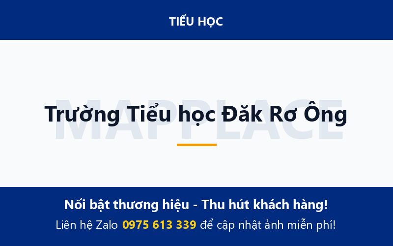 Trường Tiểu học Đăk Rơ Ông