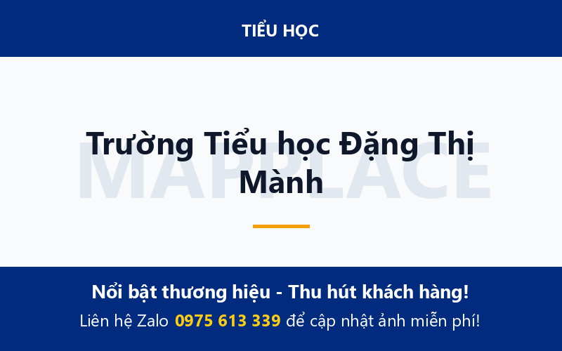 Trường Tiểu học Đặng Thị Mành