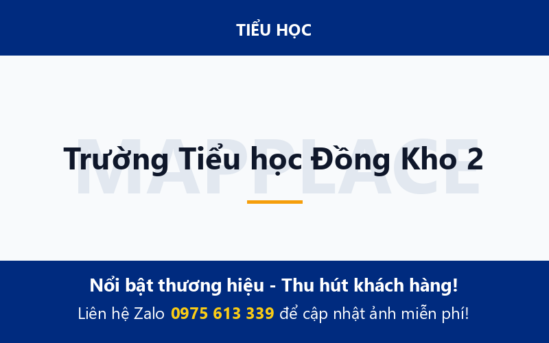 Trường Tiểu học Đồng Kho 2