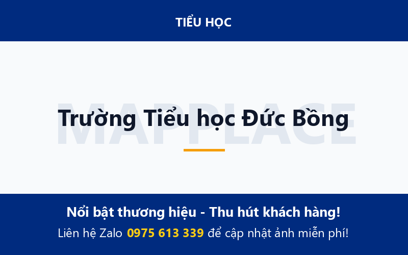 Trường Tiểu học Đức Bồng