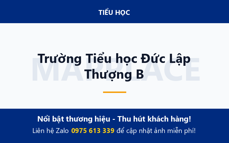 Trường Tiểu học Đức Lập Thượng B