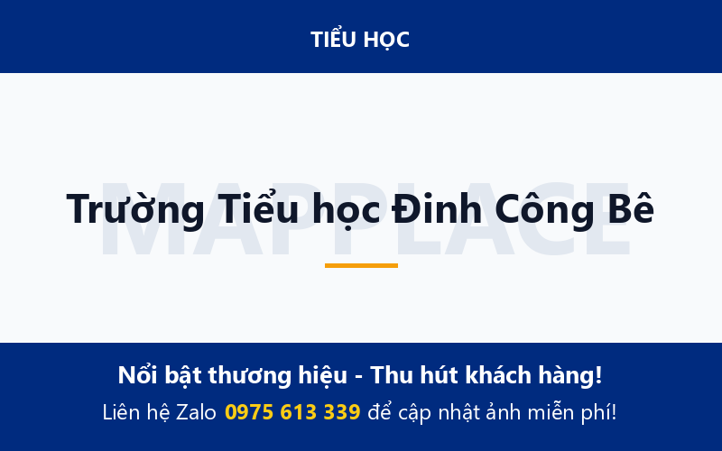 Trường Tiểu học Đinh Công Bê