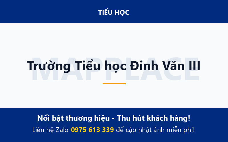 Trường Tiểu học Đinh Văn III