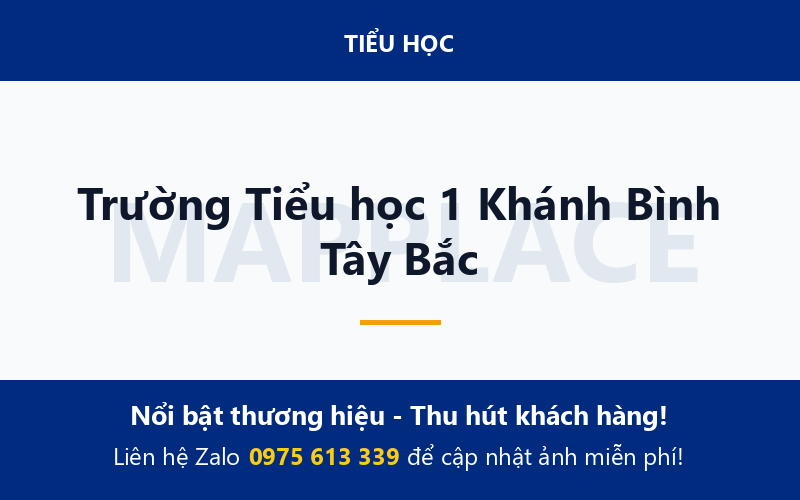 Trường Tiểu học 1 Khánh Bình Tây Bắc