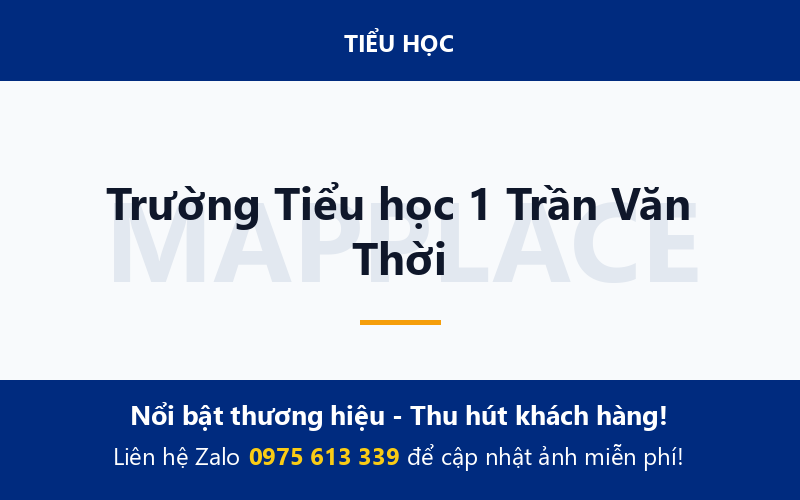 Trường Tiểu học 1 Trần Văn Thời
