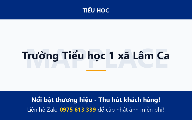 Trường Tiểu học 1 xã Lâm Ca