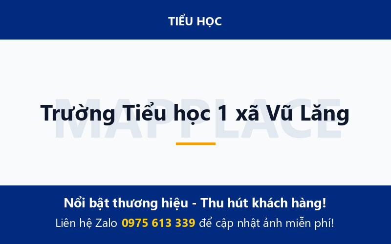 Trường Tiểu học 1 xã Vũ Lăng