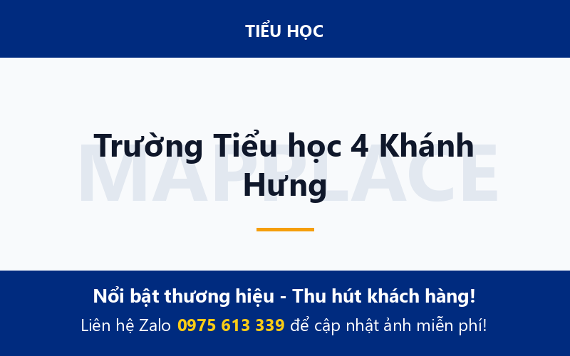 Trường Tiểu học 4 Khánh Hưng