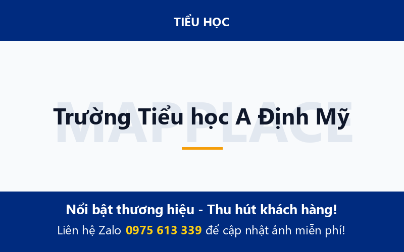 Trường Tiểu học A Định Mỹ