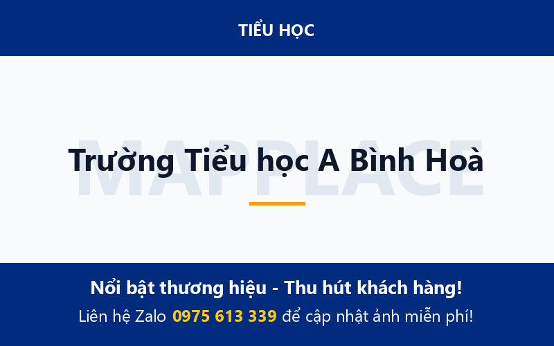 Trường Tiểu học A Bình Hoà