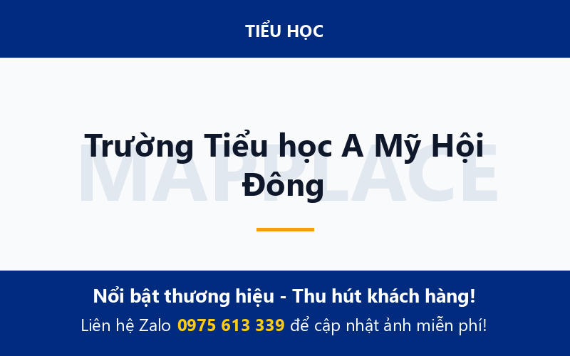 Trường Tiểu học A Mỹ Hội Đông