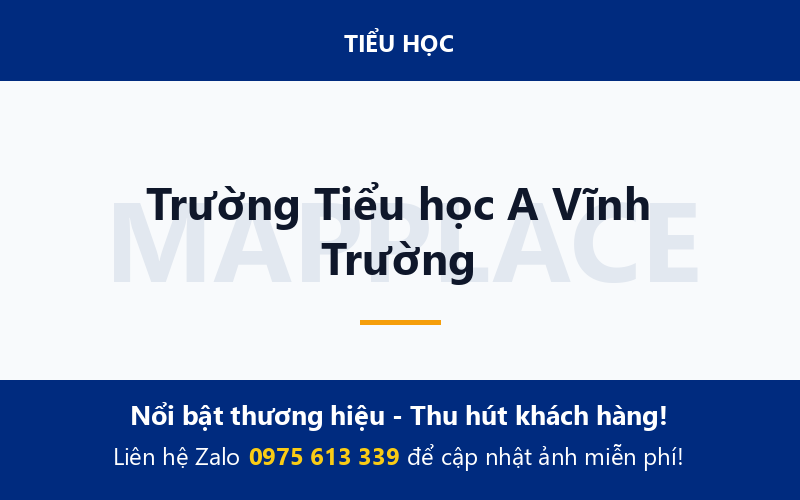 Trường Tiểu học A Vĩnh Trường