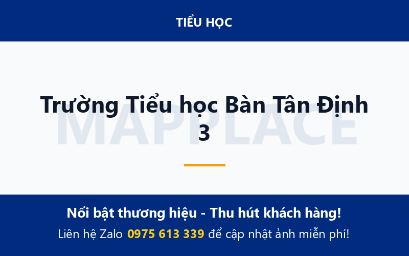 Trường Tiểu học Bàn Tân Định 3