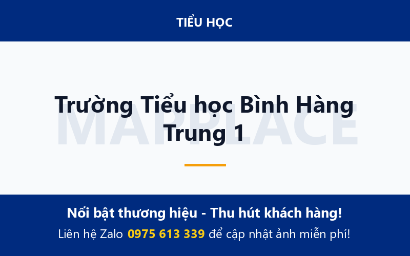 Trường Tiểu học Bình Hàng Trung 1