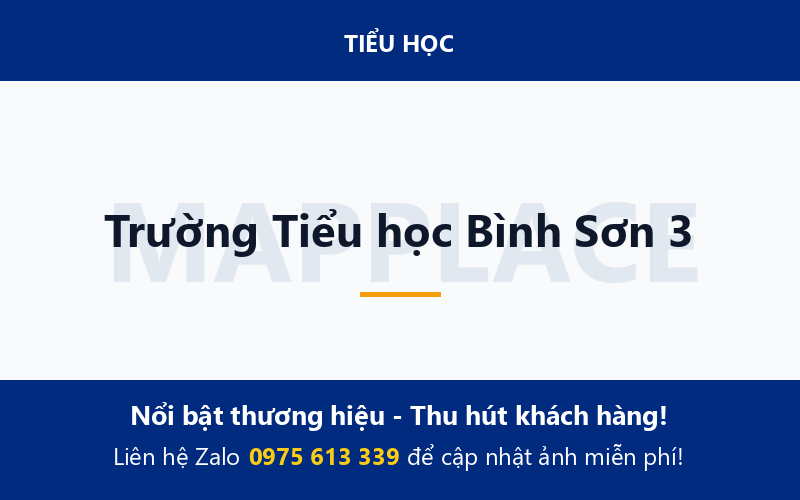 Trường Tiểu học Bình Sơn 3