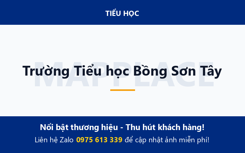 Trường Tiểu học Bồng Sơn Tây
