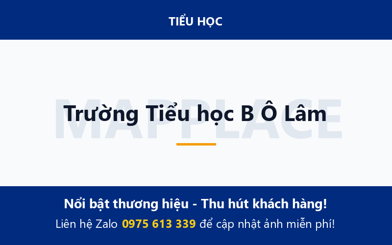 Trường Tiểu học B Ô Lâm