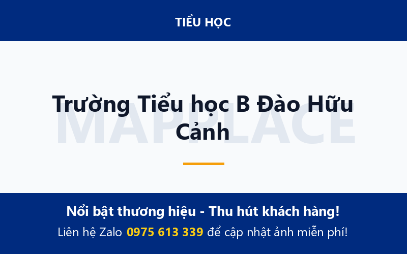 Trường Tiểu học B Đào Hữu Cảnh