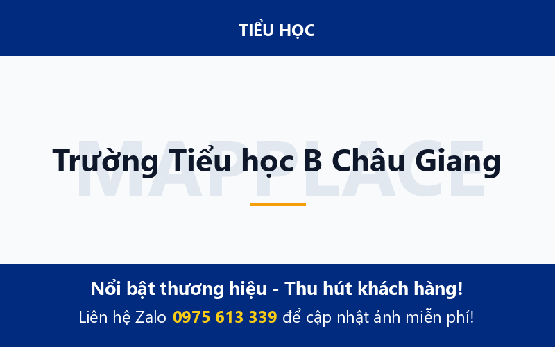 Trường Tiểu học B Châu Giang