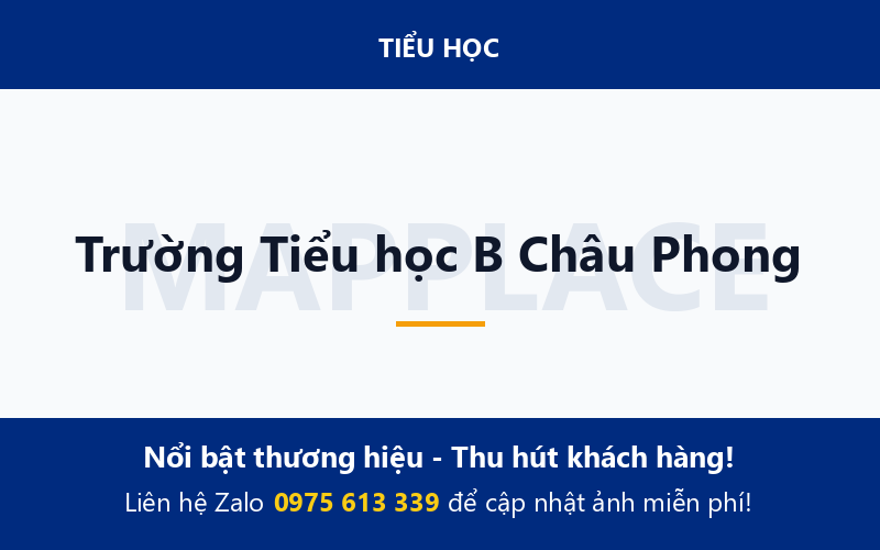 Trường Tiểu học B Châu Phong