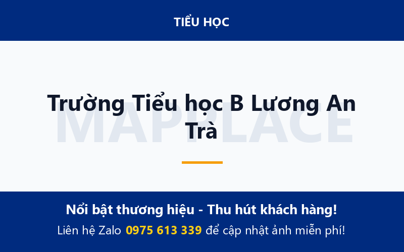 Trường Tiểu học B Lương An Trà
