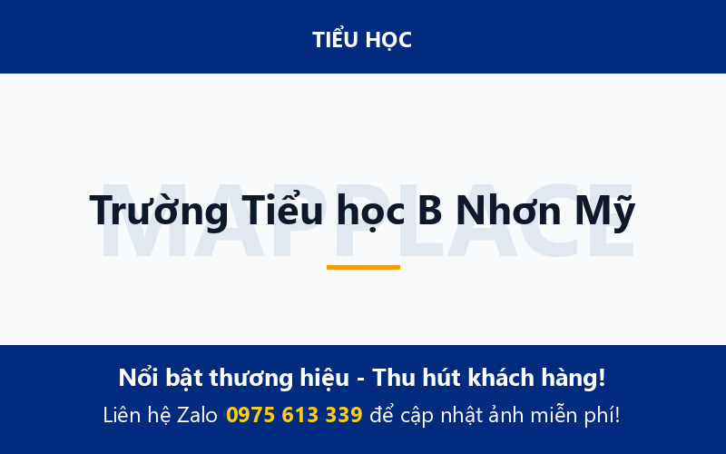 Trường Tiểu học B Nhơn Mỹ