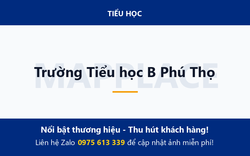 Trường Tiểu học B Phú Thọ