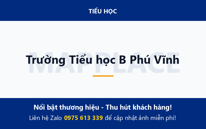 Trường Tiểu học B Phú Vĩnh