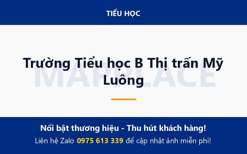 Trường Tiểu học B Thị trấn Mỹ Luông