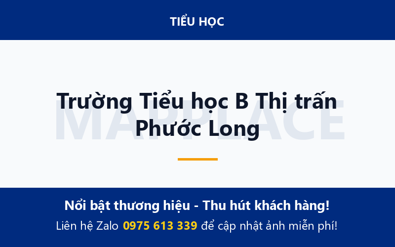 Trường Tiểu học B Thị trấn Phước Long