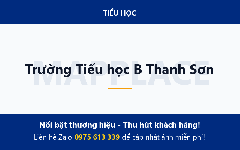 Trường Tiểu học B Thanh Sơn