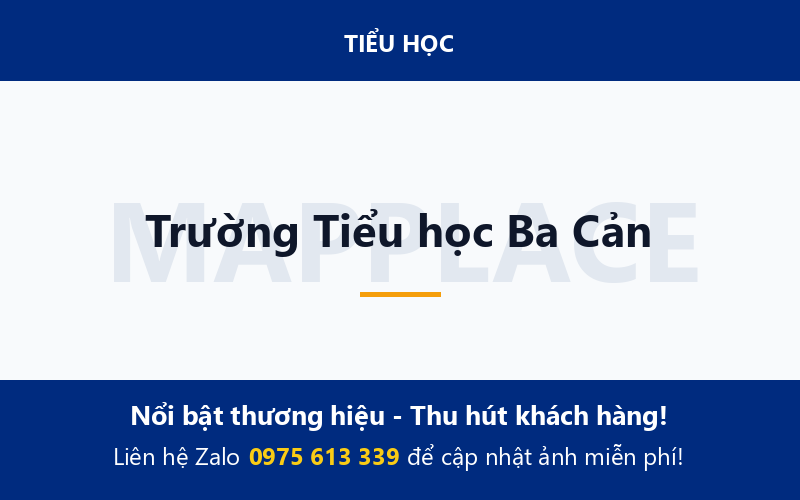 Trường Tiểu học Ba Cản