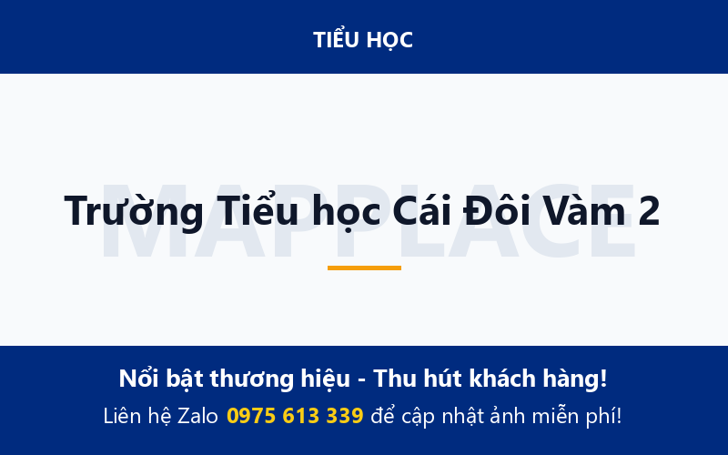 Trường Tiểu học Cái Đôi Vàm 2
