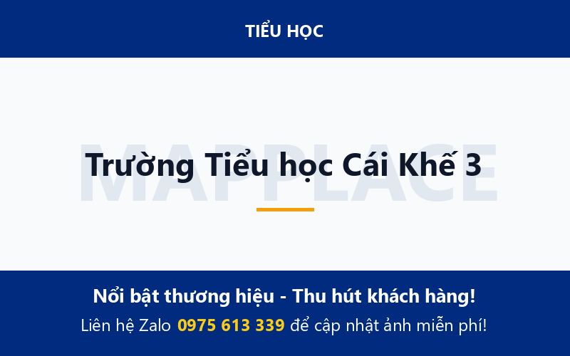 Trường Tiểu học Cái Khế 3