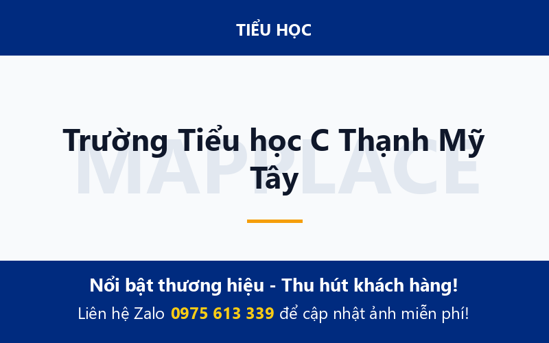 Trường Tiểu học C Thạnh Mỹ Tây