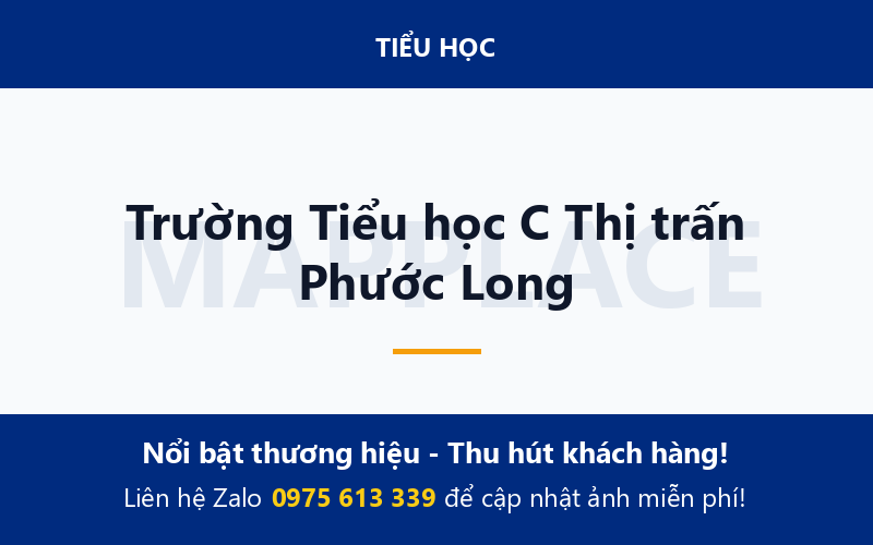 Trường Tiểu học C Thị trấn Phước Long