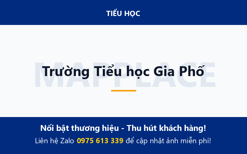 Trường Tiểu học Gia Phố