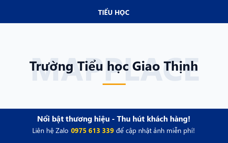 Trường Tiểu học Giao Thịnh