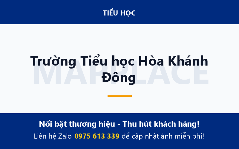Trường Tiểu học Hòa Khánh Đông