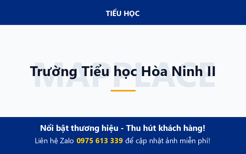 Trường Tiểu học Hòa Ninh II