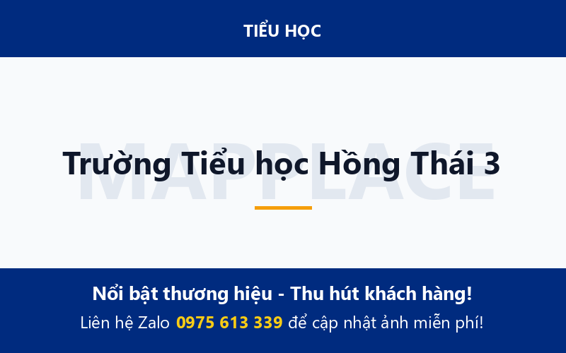 Trường Tiểu học Hồng Thái 3