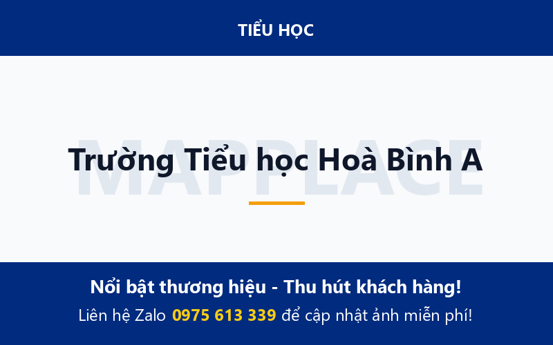 Trường Tiểu học Hoà Bình A