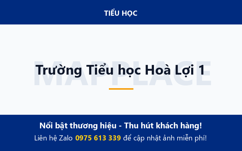 Trường Tiểu học Hoà Lợi 1
