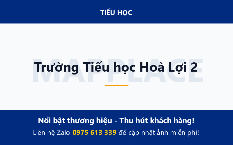 Trường Tiểu học Hoà Lợi 2