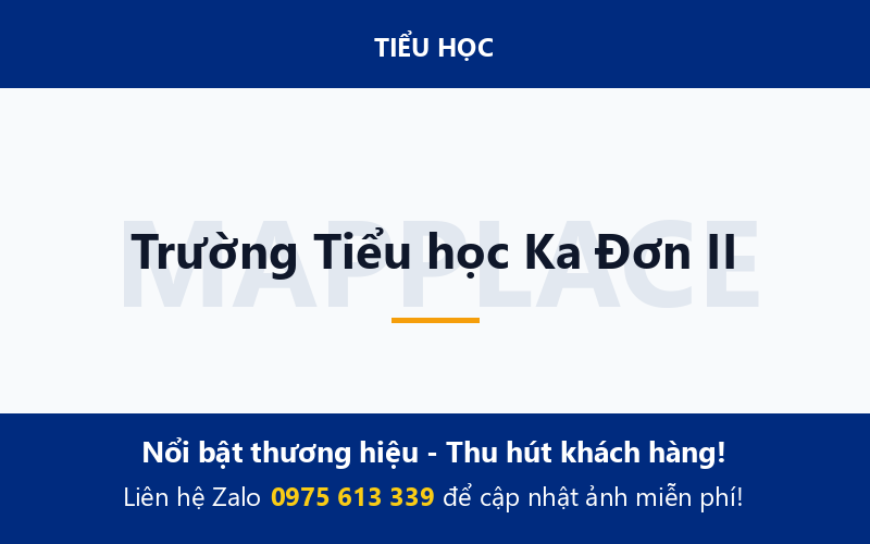 Trường Tiểu học Ka Đơn II