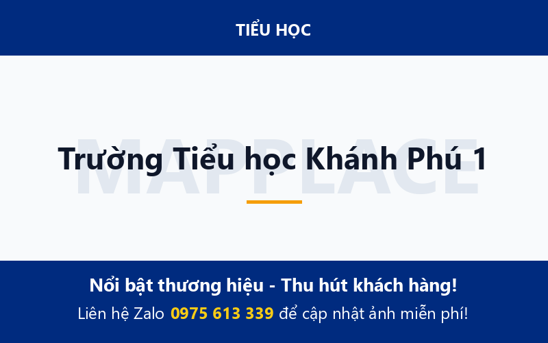 Trường Tiểu học Khánh Phú 1