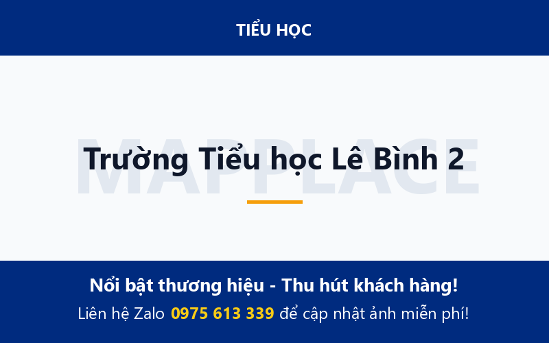 Trường Tiểu học Lê Bình 2