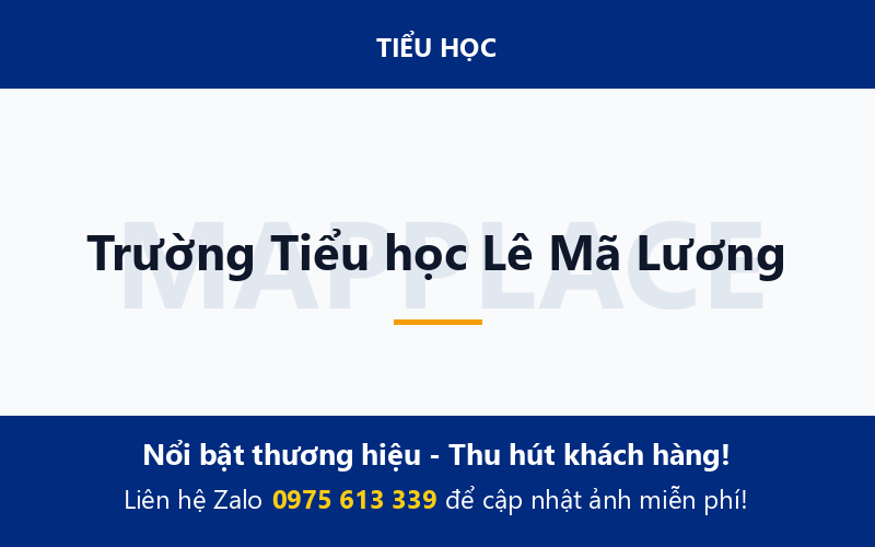 Trường Tiểu học Lê Mã Lương