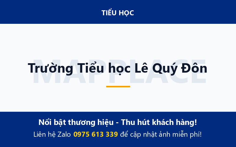 Trường Tiểu học Lê Quý Đôn